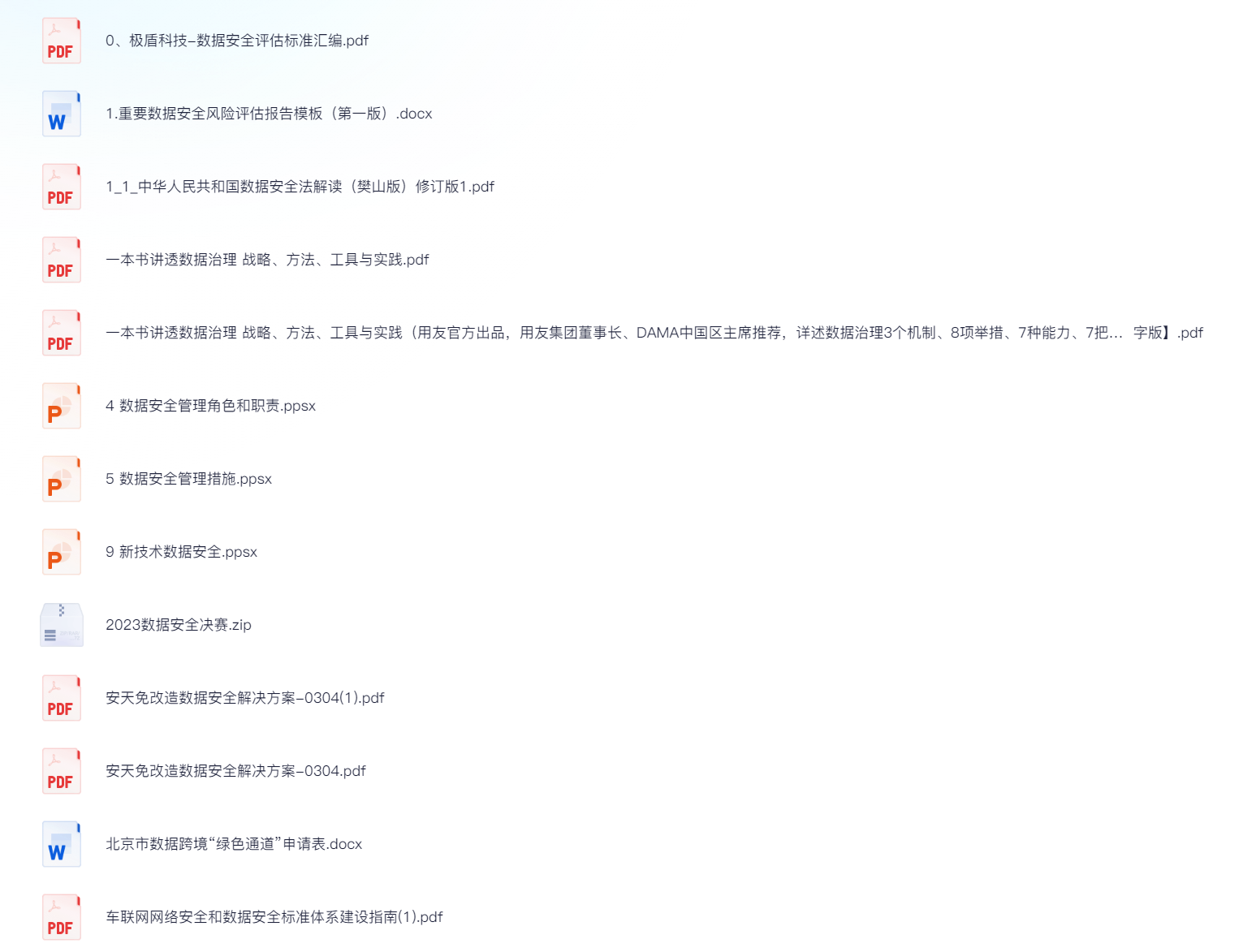 数据安全资料大全-李白你好