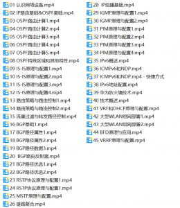 YuTian RuanSir 华为HCIP-Datacom培训视频教程【共45集】李白你好-实战攻防李白你好