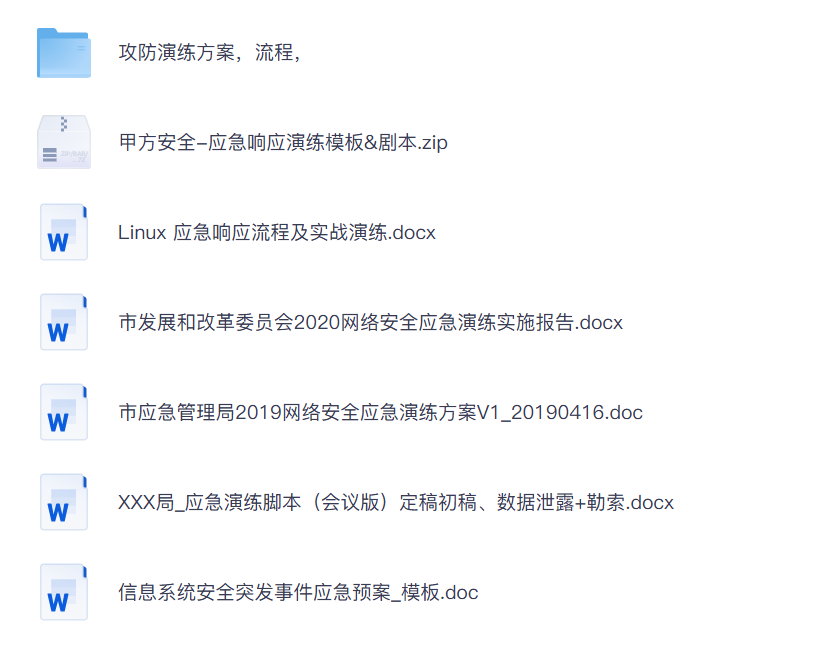 应急演练相关资料大全李白你好-实战攻防李白你好