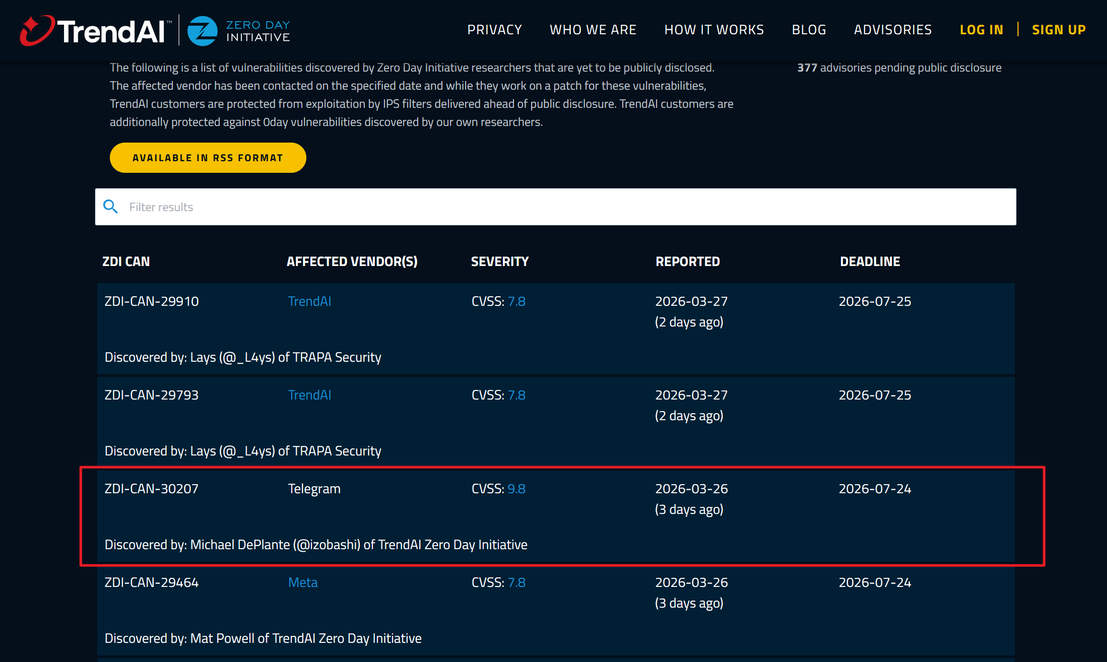 Telegram 遭遇严重 0-Day 漏洞深度技术分析：ZDI-CAN-30207 与 CVSS 9.8 的远程代码执行威胁李白你好-实战攻防李白你好